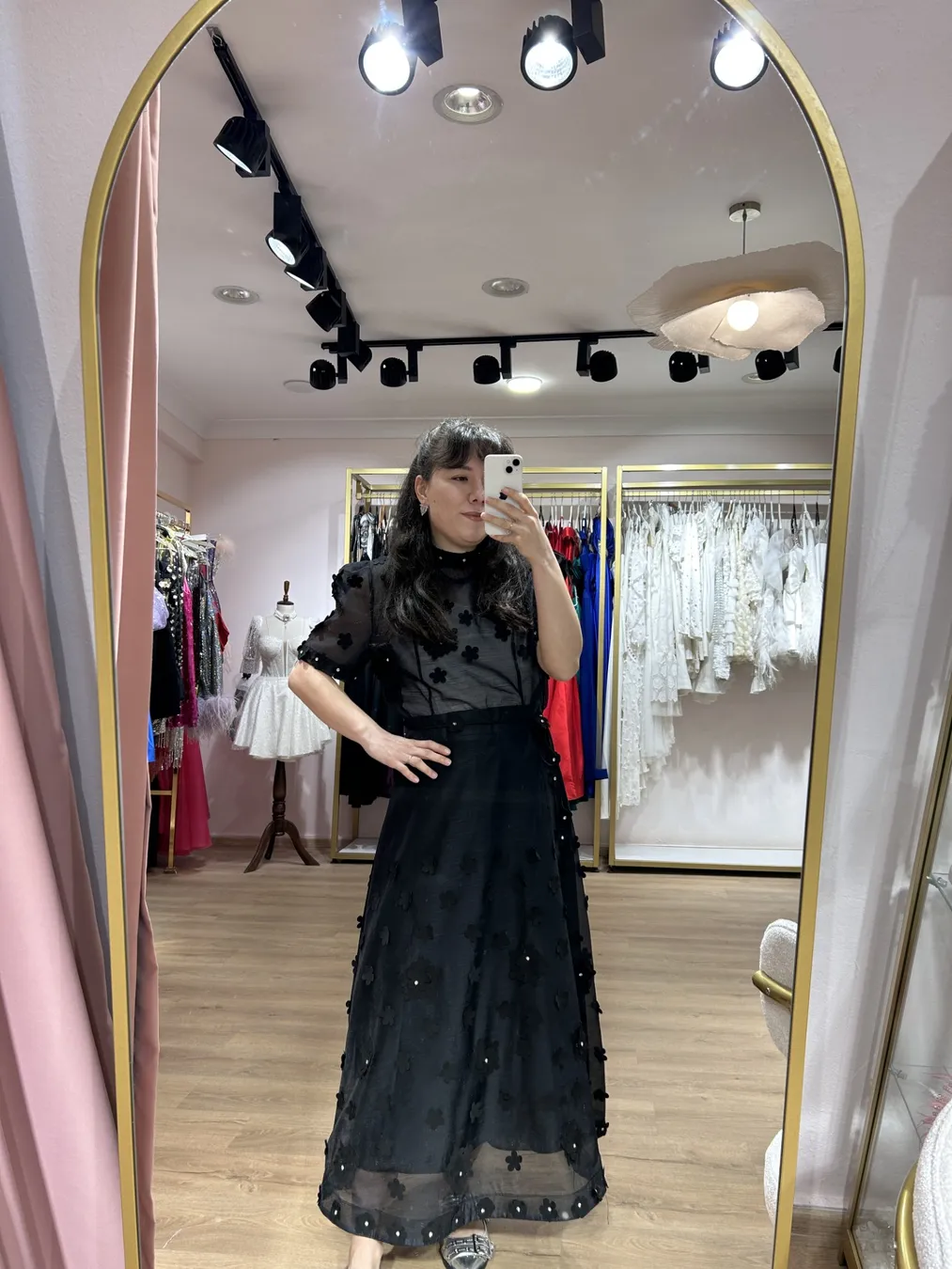 Çiçekli Etek-Bluz Takım